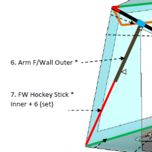 Large Integrated Hockey Stick Assembly